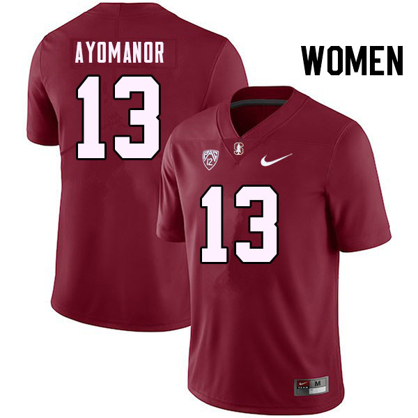 Women #13 Elic Ayomanor Stanford Cardinal College Football Jerseys Stitched Sale-Cardinal